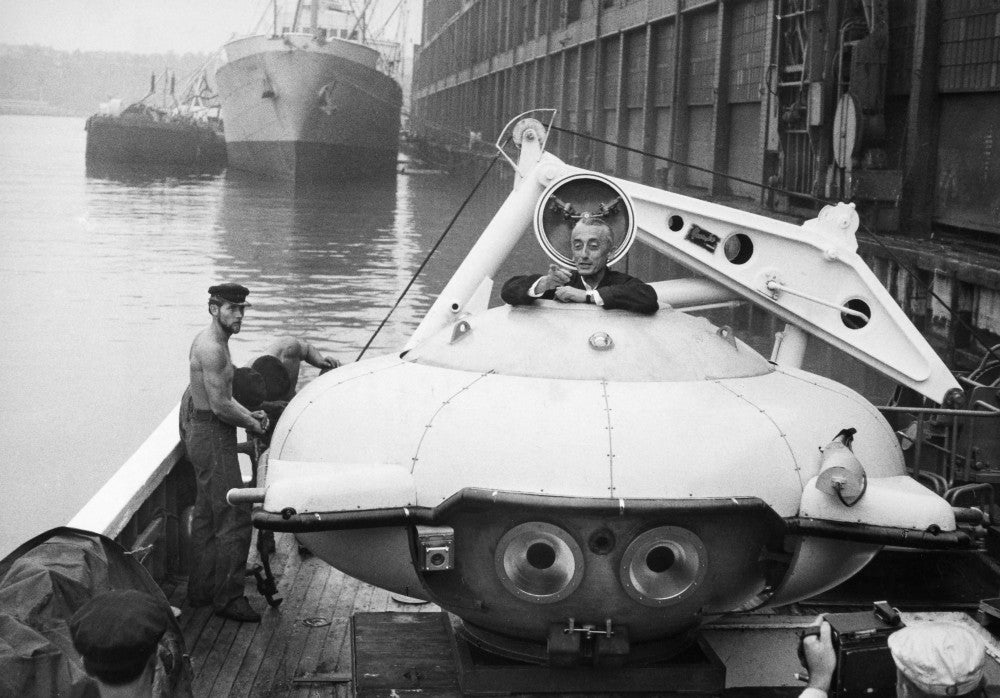 Jacques Cousteau Diving Saucer Poster Print - Granger Collection