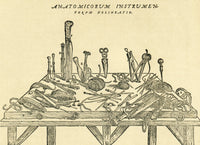 16th Century Surgical Instruments Fine Art Print by Andreas Vesalius