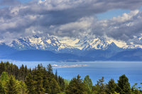 Bluff Overlooking Homer Spit, Alaska HDR Image Fine Art Print by Mike Criss