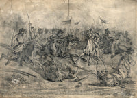 Civil War Cavalry Charge at Brandy Station Fine Art Print by Edwin Forbes