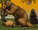 Glyptodon and Megatherium Extinct Fauna Fine Art Print by Science Source