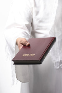 Jesus Holding The Bible Fine Art Print by Colette Scharf