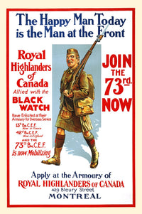 The Happy Man Today: Royal Highlanders Fine Art Print