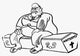 Benito Mussolini Cartoon Fine Art Print by Granger Collection