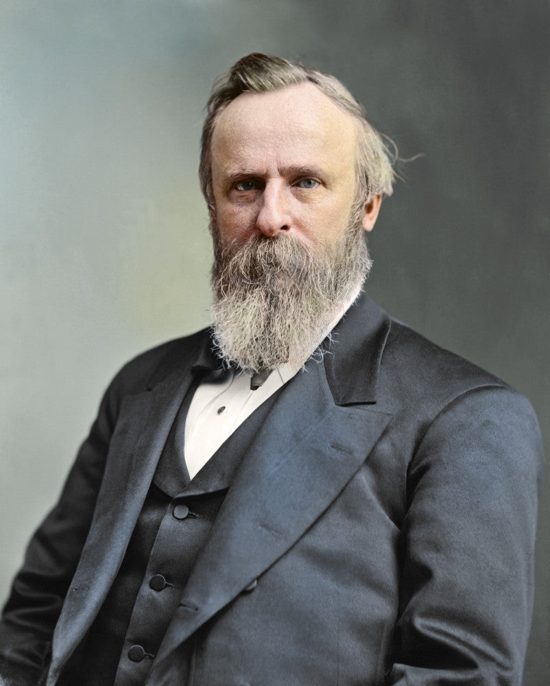 Vintage Portrait of President Rutherford B. Hayes Fine Art Print by Stocktrek Images
