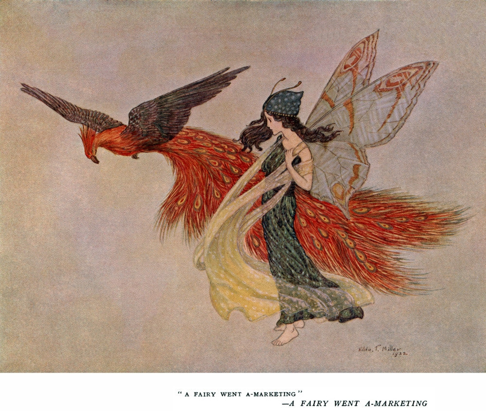 A Fairy Went A-Marketing Fine Art Print by Mary Evans Picture Library