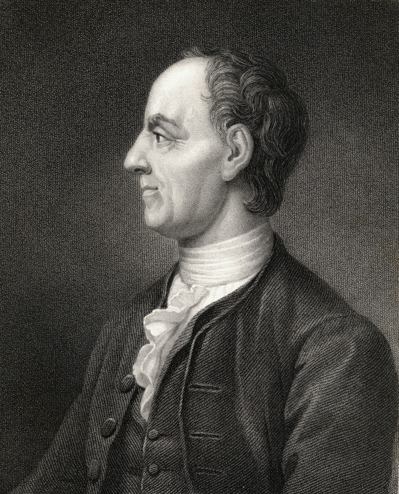 Leonhard Euler Fine Art Print - Swiss Mathematician and Physicist from 1833