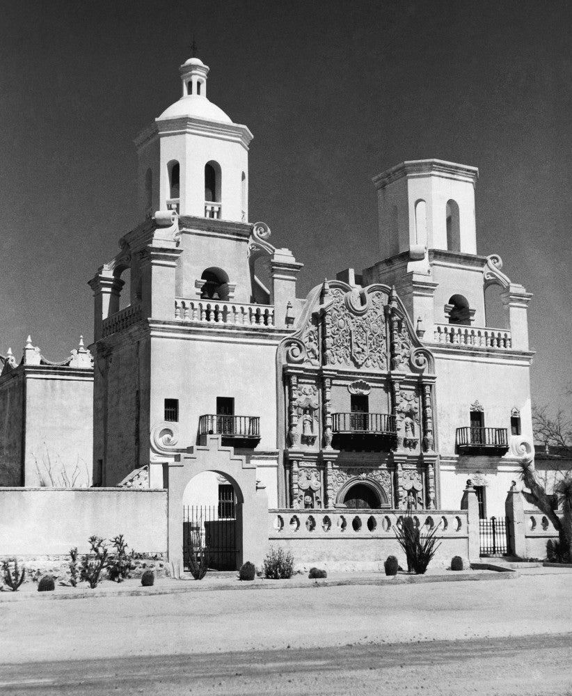 San Xavier Del Bac Mission Photograph Print - Arizona History