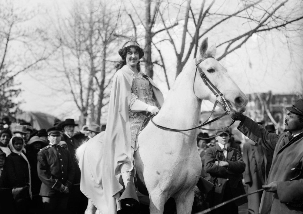 Suffrage Parade 1913 Fine Art Print featuring Inez Milholland Boissevain