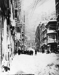 New York Blizzard of 1888 Fine Art Print by Granger Collection