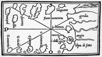 Map of the Canary Islands, 1528 - Fine Art Print by Granger Collection