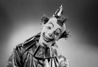 Studio Portrait of Scary Clown Fine Art Print - Item # VARSAL255420217