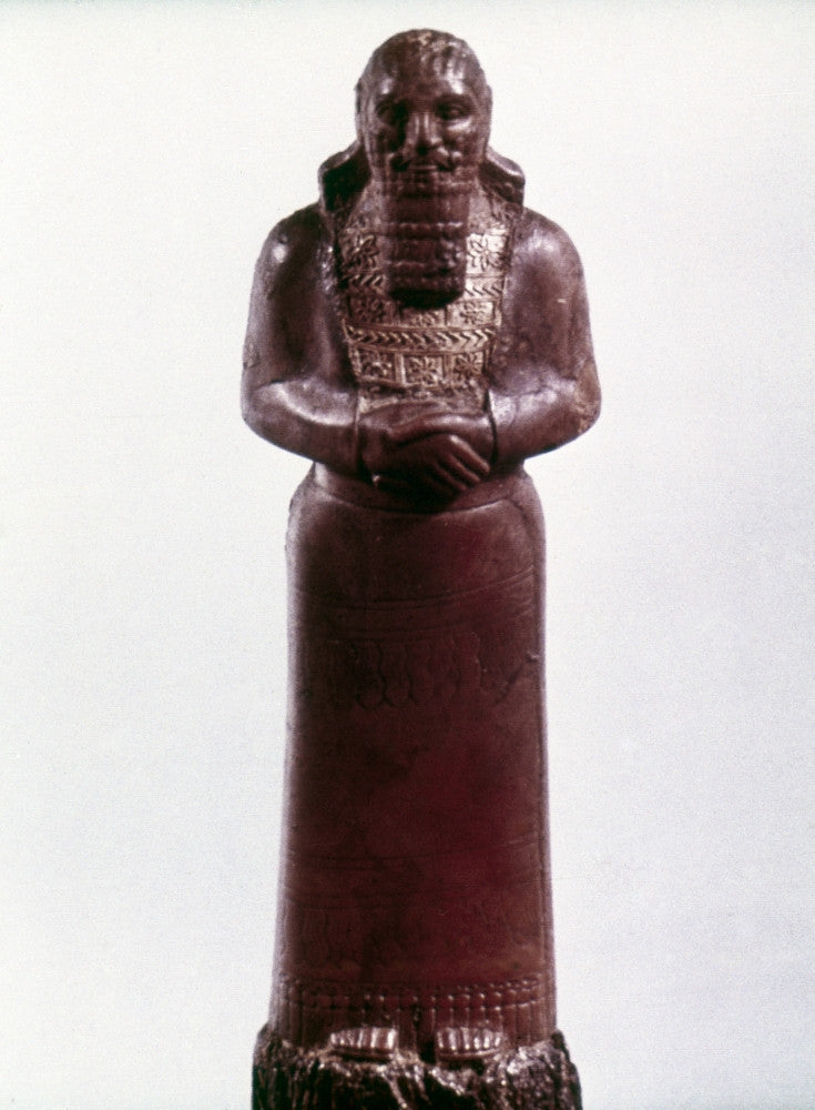 Assyrian Royal Statue Fine Art Print - 9th Century B.C. | Posterazzi