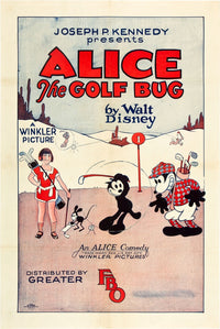 Alice The Golf Bug Movie Poster Art Print - 1927 Fine Art