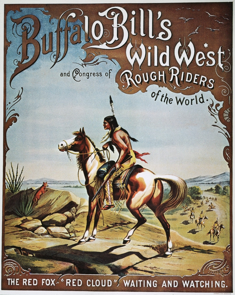 Buffalo Bill's Wild West Show Poster Featuring Chief Red Cloud