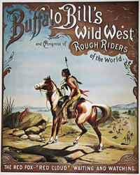 Buffalo Bill's Wild West Show Poster Featuring Chief Red Cloud