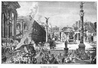 Roman Forum Fine Art Print - 19th Century Wood Engraving by Granger Collection