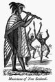 Maori Musicians - 19th Century Wood Engraving Poster Print by Granger Collection