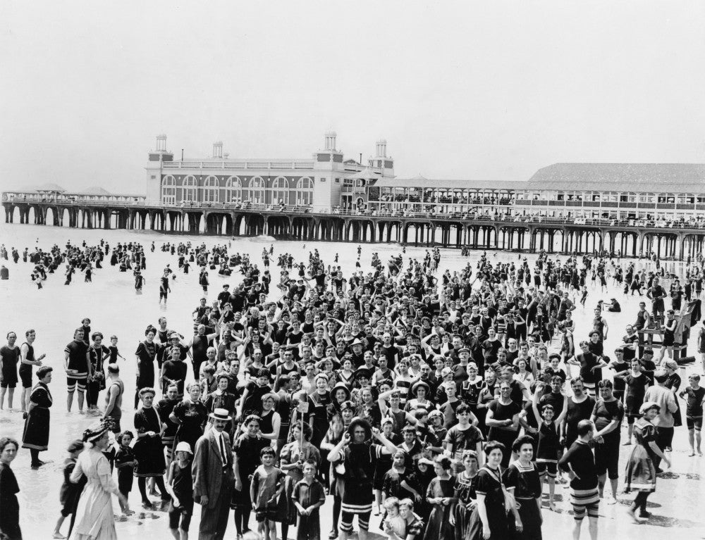 Atlantic City Beach Vintage Photograph Print by Granger Collection