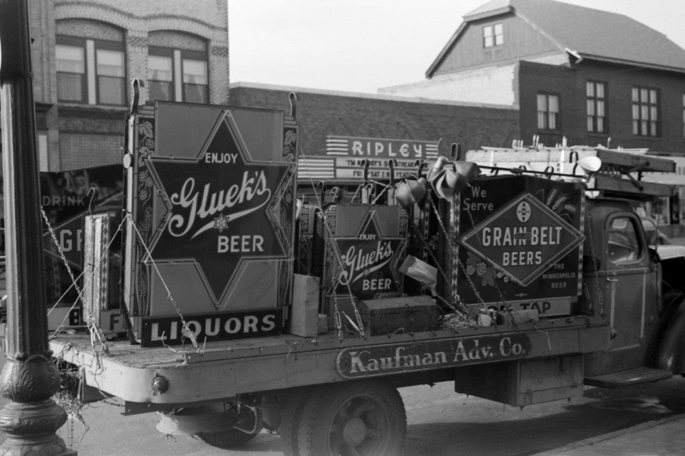 Minnesota Beer Advertisements from 1940 - Fine Art Print by John Vachon