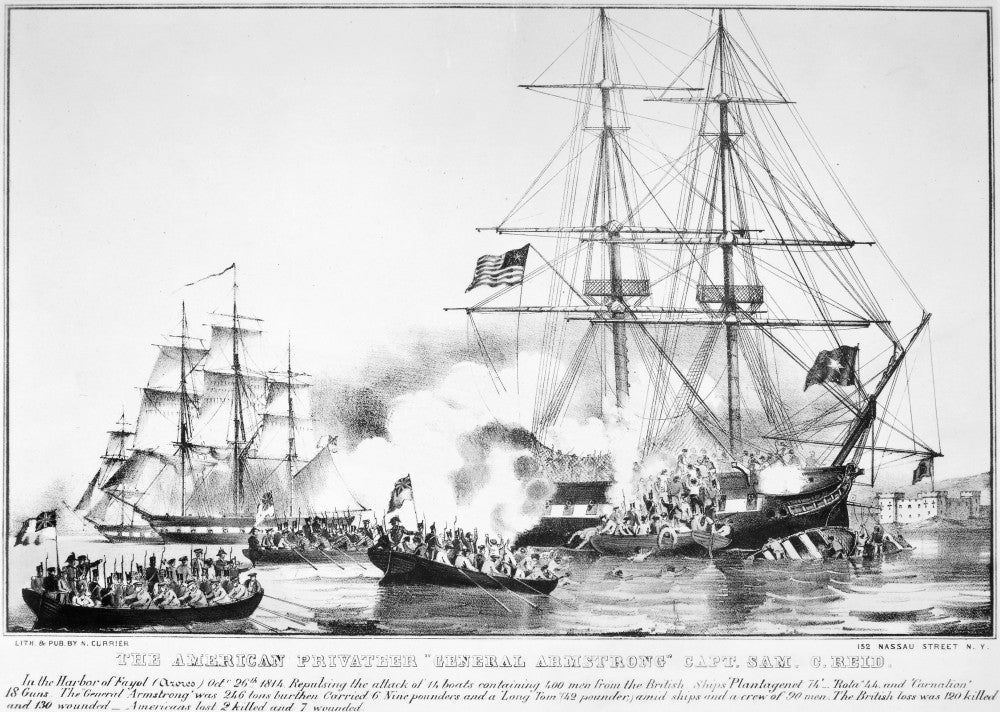 War of 1812 Privateer Fine Art Print - General Armstrong