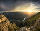 Sunset Over Sulak Canyon Fine Art Print by Aleksandr Vrublevskii