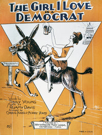 The Girl I Love Is A Democrat - 1932 American Sheet Music Cover Poster Print by Granger Collection