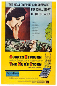 The Nun's Story Movie Poster Fine Art Print featuring Audrey Hepburn and Peter Finch