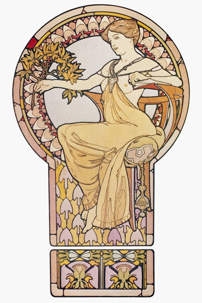 Mucha: Woman, C1900 Fine Art Print by Alphonse Mucha