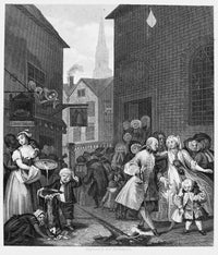 Hogarth: Four Times of Day - Noon Steel Engraving Print