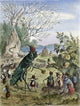 The Grasshopper and the Ant 19th Century Wood Engraving Print by Granger Collection