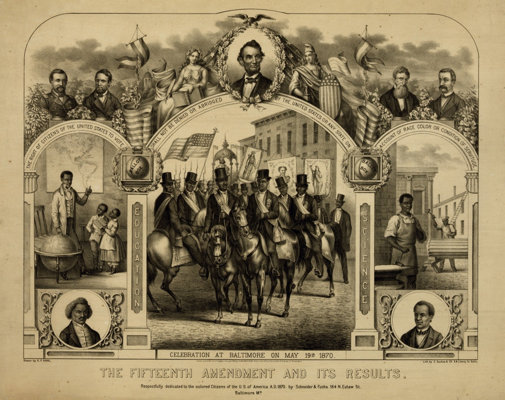 Fifteenth Amendment Celebration Fine Art Print - Various Sizes