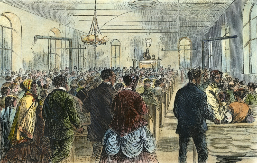 Colored Men's Convention Fine Art Print - Historical Engraving by Granger Collection