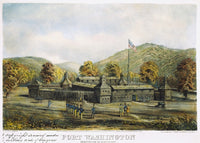 Fort Washington Lithograph Print - Cincinnati, Ohio (1857) | Posterazzi