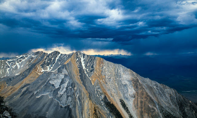 Lost River Range Art Print - Borah Peak Area by Zandria Muench Beraldo