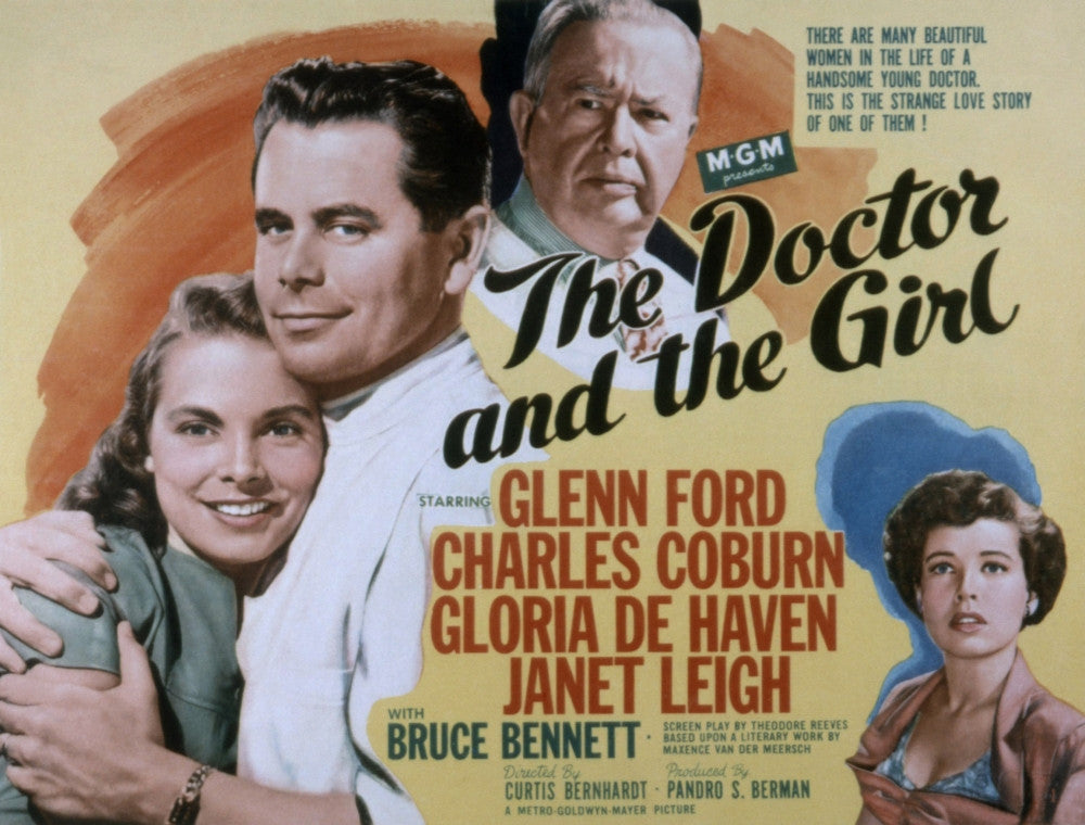 The Doctor and the Girl 1949 Movie Poster Print featuring Janet Leigh, Glenn Ford, and Gloria DeHaven