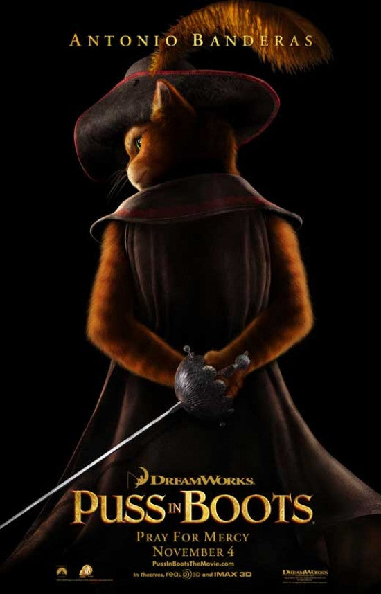 Puss in Boots Movie Poster - 11x17 | Posterazzi