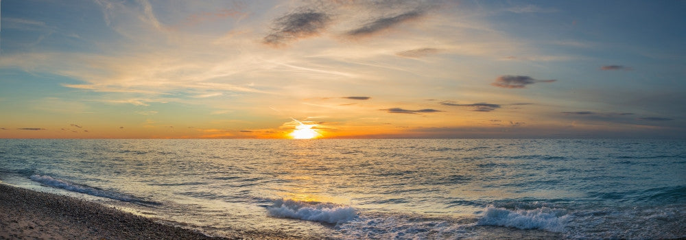 Sunset over Lake Michigan Fine Art Print - Benzie County, Frankfort, Michigan