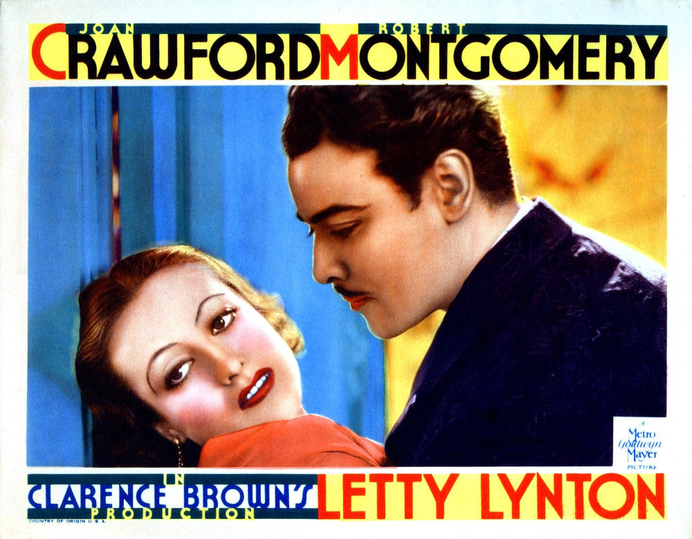 Letty Lynton Movie Poster Print Featuring Joan Crawford - 1932