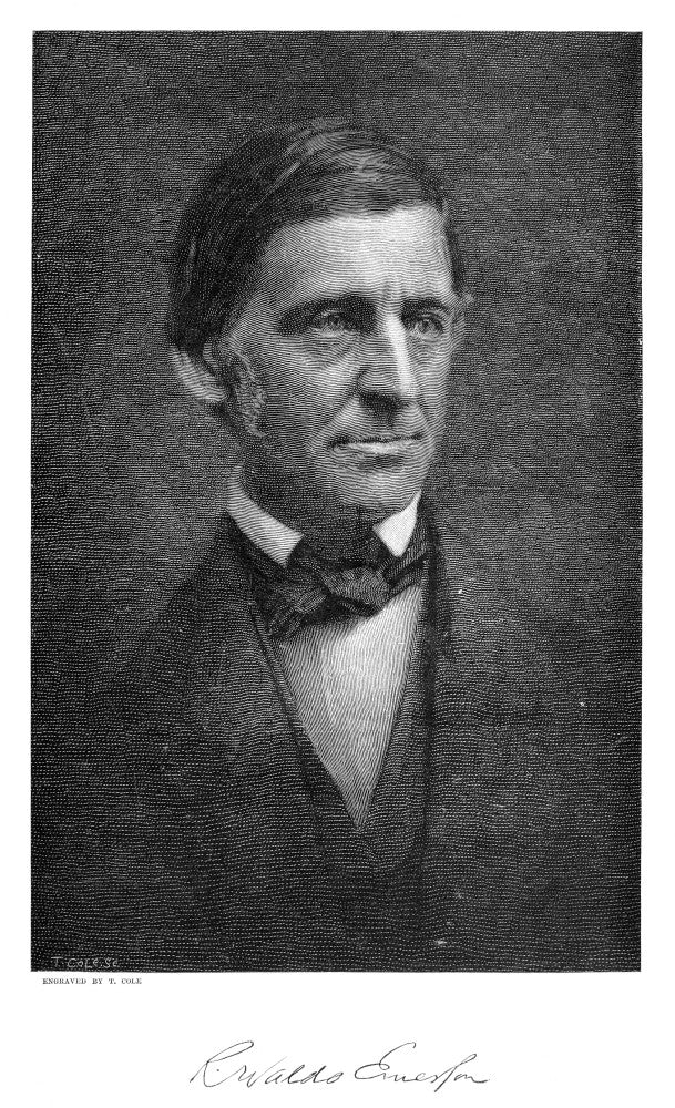Ralph Waldo Emerson Wood Engraving Fine Art Print by Timothy Cole