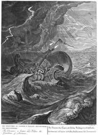 Castor and Pollux Fine Art Print - Early 18th Century Copper Engraving by Granger Collection