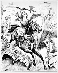 Temperance Movement Lithograph Cartoon by Currier & Ives - 1874