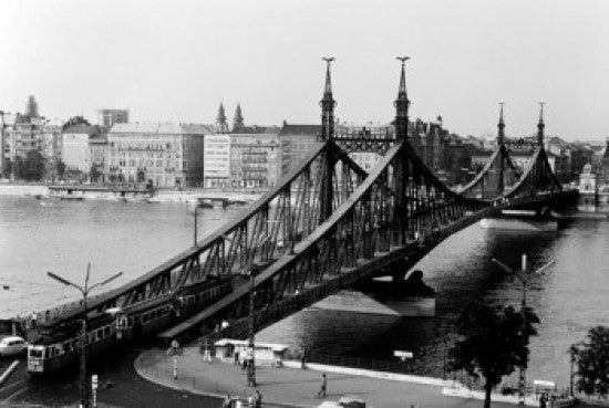 Hungary, Budapest - Bridge on River Danube Fine Art Print