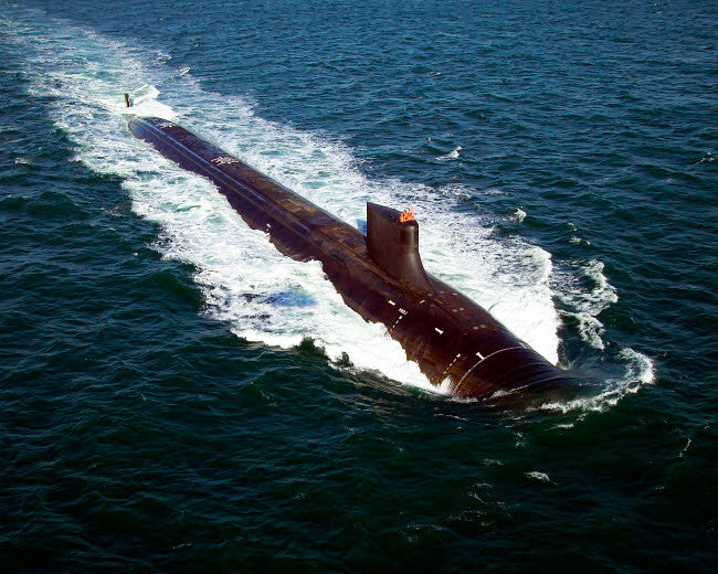 USS Jimmy Carter Seawolf-Class Submarine Fine Art Print by Stocktrek Images