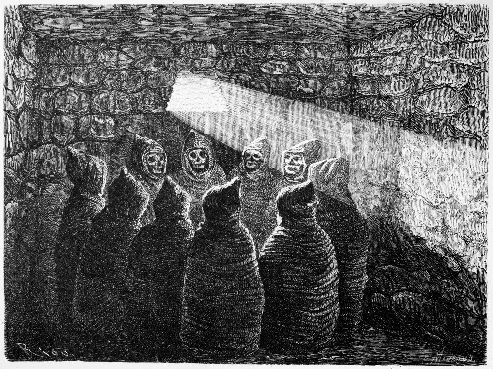 Inca Tomb Chulpa Fine Art Print - Line Engraving from 1869