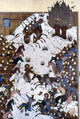 Persian Miniature: Battle Between Iranian and Turanian Armies Fine Art Print