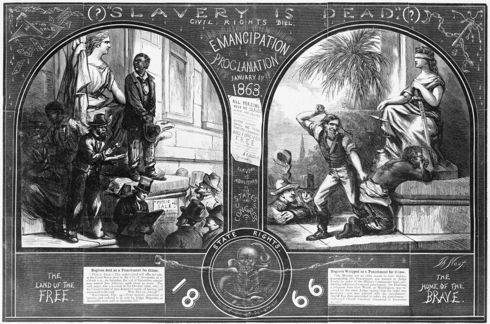 Nast: Emancipation Wood Engraving Fine Art Print by Granger Collection