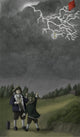 Ben Franklin Kite and Key Experiment Fine Art Print by Spencer Sutton