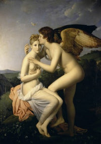 Cupid and Psyche Fine Art Print by Francois Pascal Simon Girard