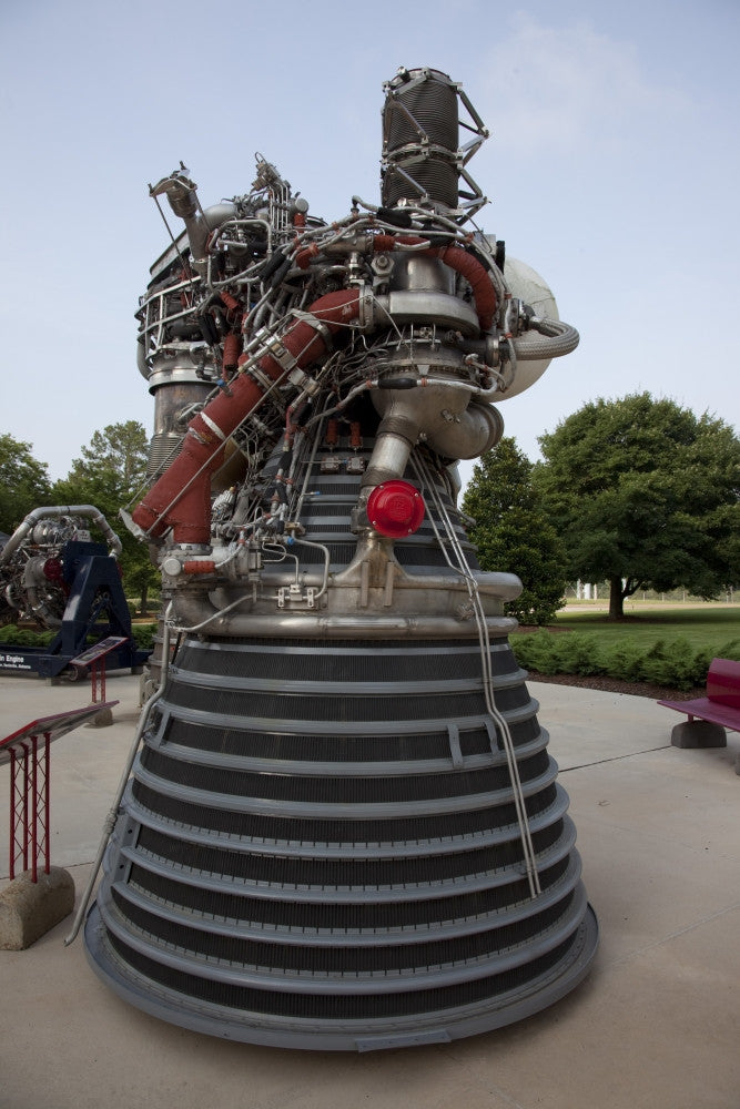 F-1 Rocket Engine Exhibit Poster Print from US Space Museum